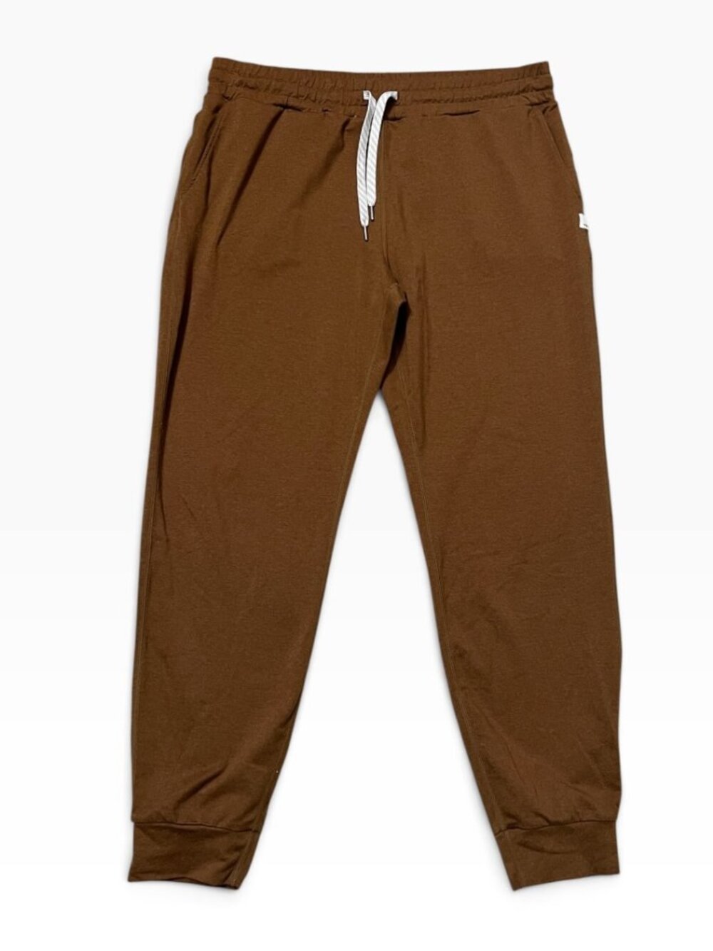 Vuori Men's Performance Jogger Pants Brown Athletic Stretch Lounge Travel Size M